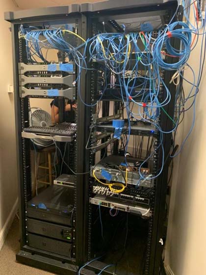 Server/Telecom Room Clean-Up Before
